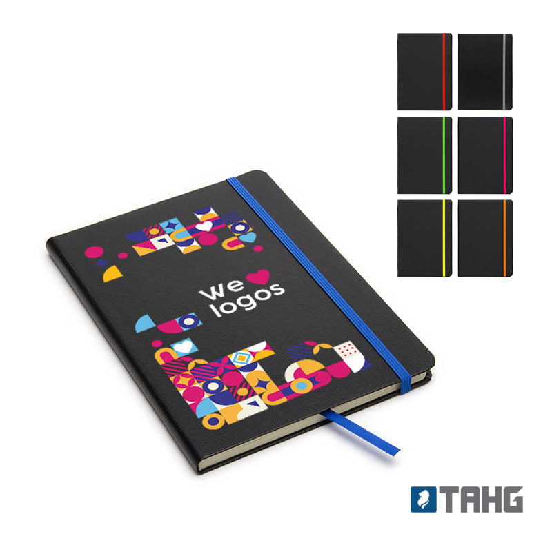 Cuaderno Writer A5 80 hojas Tapa Negra con detalle